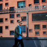 Jannik walking with suitcase